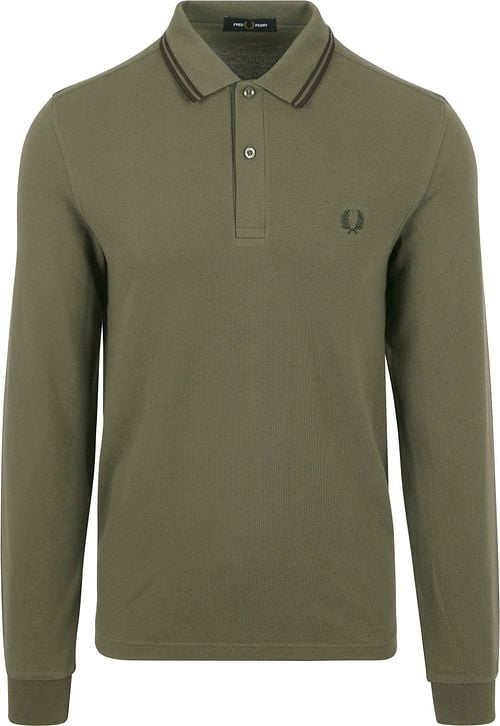 Fred Perry Langarm-Poloshirt Grün W49 Product