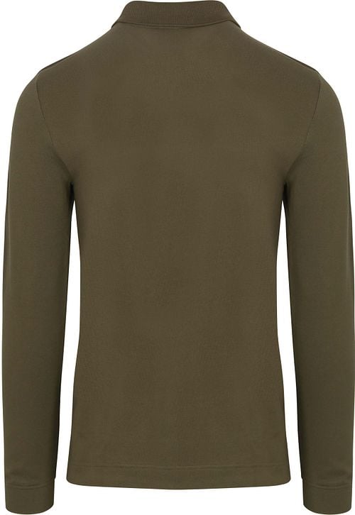 Lacoste Longsleeve Polo Shirt Olive Green Product / Achterkant