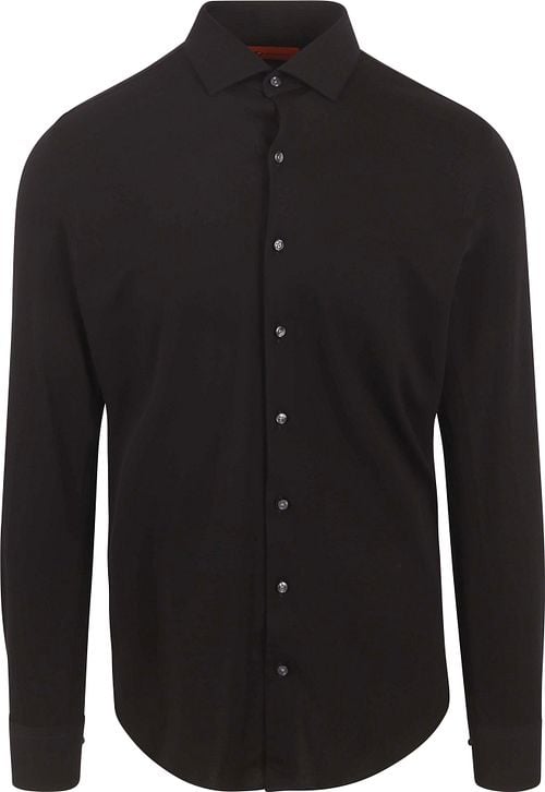 Suitable Shirt Knitted Pique Black Product