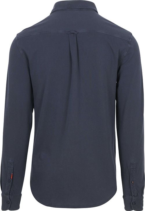 Superdry Overhemd Vintage Destroy Pique Sailing Navy Product / Achterkant
