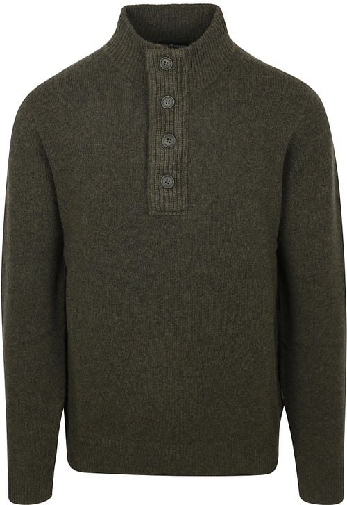 Barbour Trui Wol Patch Groen Product