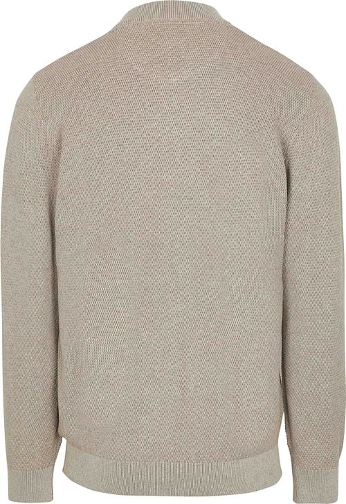 Casa Moda Pullover Zip Structure Beige Product / Achterkant
