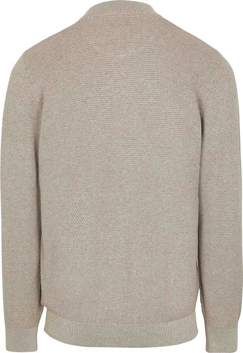 Casa Moda Strickjacke Zip Structure Beige Product / Achterkant