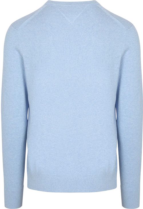 Tommy Hilfiger Pullover Cotton Kashmir Light Blue Product / Achterkant