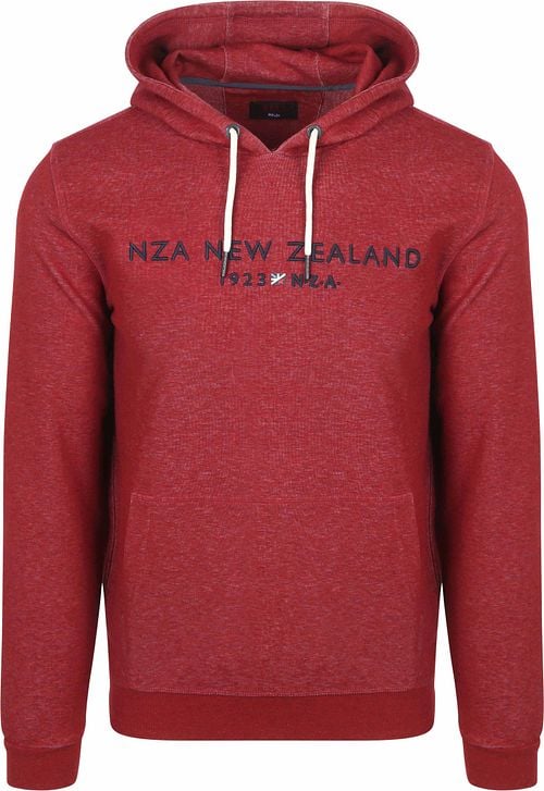 NZA Hoodie Diamond Logo Interlock Melange Cherry Red Product