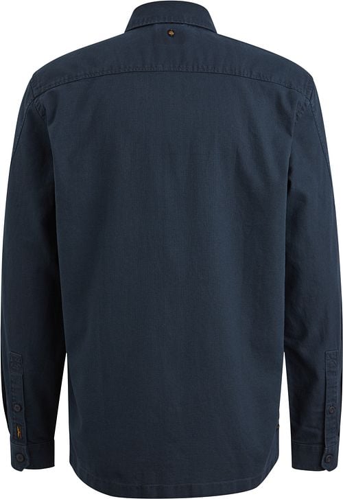 PME Legend Overshirt Mattweave Navy Product / Achterkant