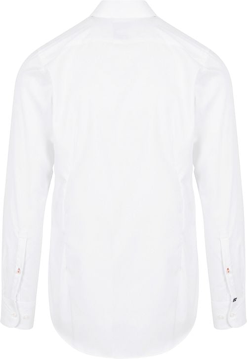 Suitable Shirt Knitted Piqué White Product / Achterkant