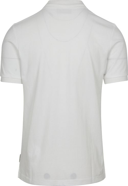 Scotch And Soda Core Piqué Polo Shirt White Product / Achterkant