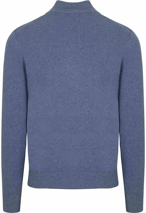 NZA Half Zip Sweater Christopher Melange Soft Blue Product / Achterkant