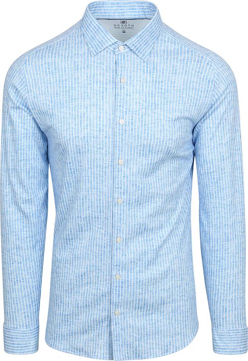 Desoto Shirt Kent Monochrome Stripes Blue Product