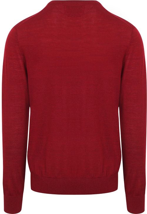 King Essentials The John Pullover Merino Rot Product / Achterkant