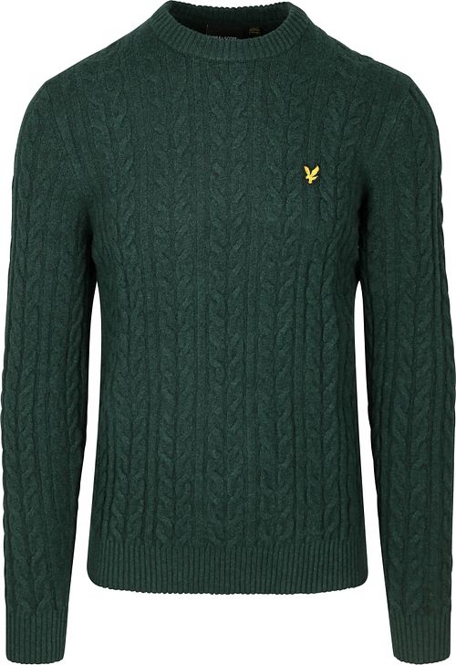 Lyle & Scott Cable Pullover Vert Foncé Product