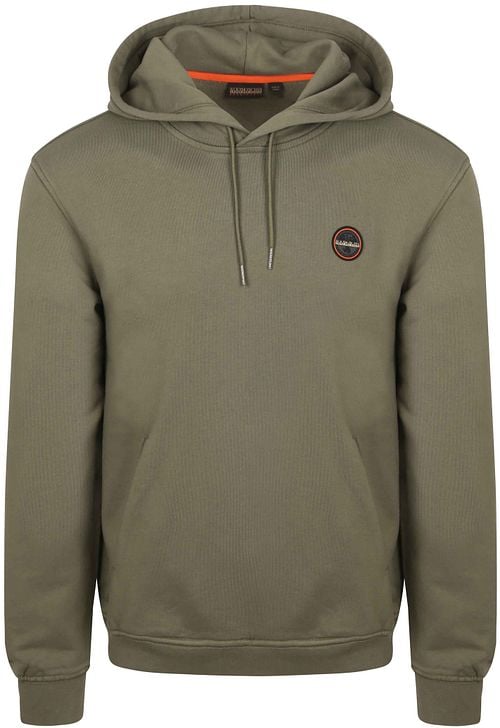 Napapijri Badge Hoodie Olive Green Product