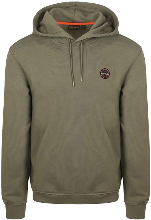 Napapijri Badge Hoodie Vert Olive Product