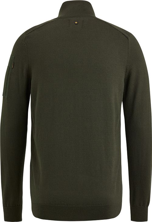 PME Legend Buckley Cardigan Olive Green Product / Achterkant