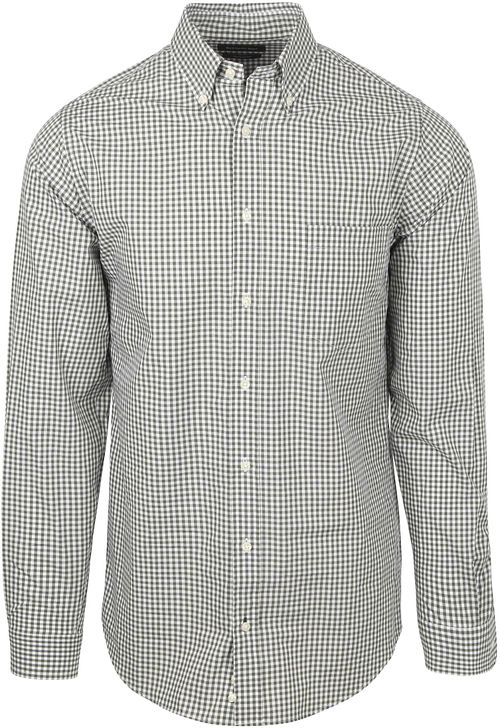 Steppin' Out Poplin Shirt Checks Green