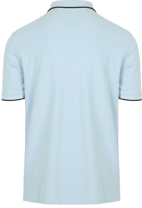 Suitable Respect Polo Tip Ferry Bleu Clair Product / Achterkant