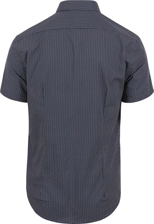 Suitable Short Sleeve Shirt Print Navy Product / Achterkant