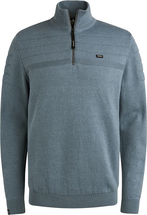 Vanguard Sweater Half Zip Textured Light Blue Product