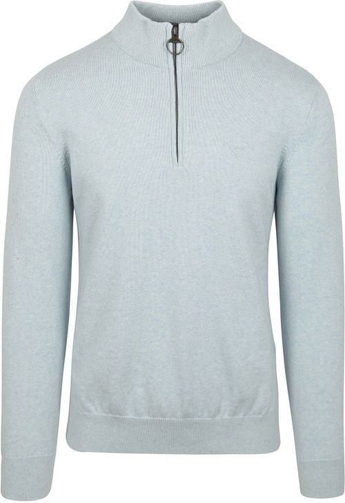 Barbour Pull Half Zip Bleu Clair Product