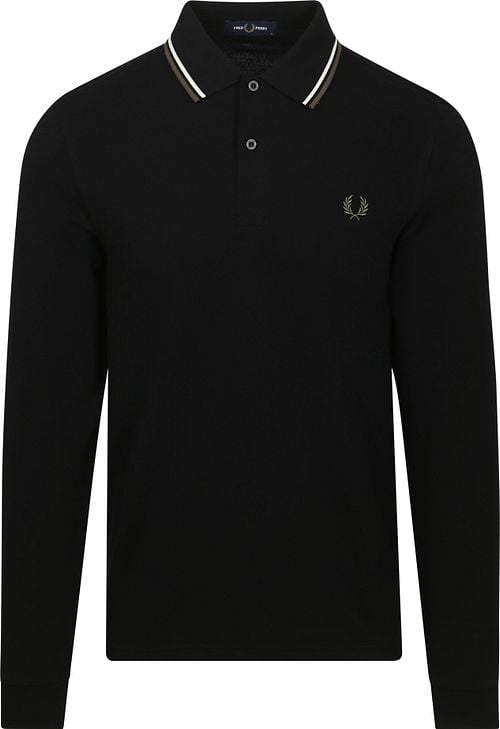 Fred Perry Longsleeve Polo Zwart W54 Product