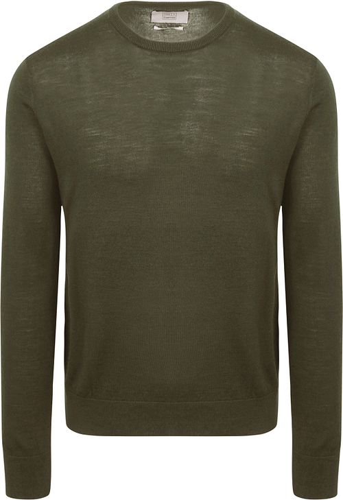 King Essentials The John Pull Merino Vert Army Product