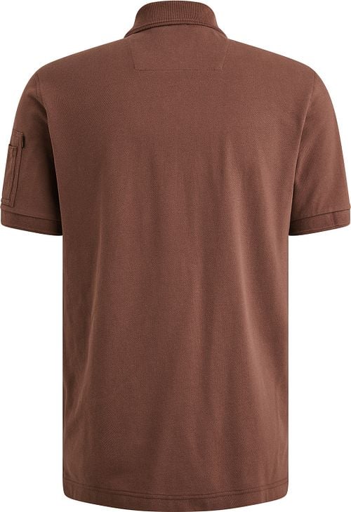 PME Legend American Classic Polo Shirt Brown Product / Achterkant