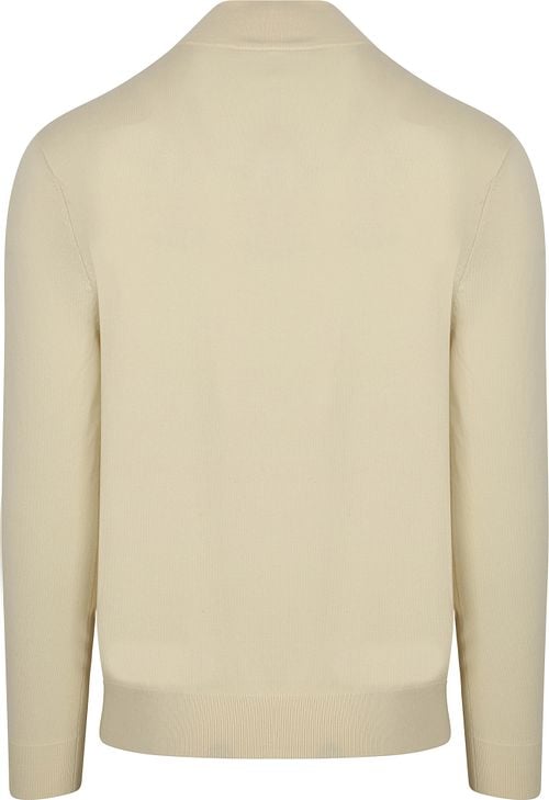 Profuomo Half Zip Pullover Luxury Off White Product / Achterkant