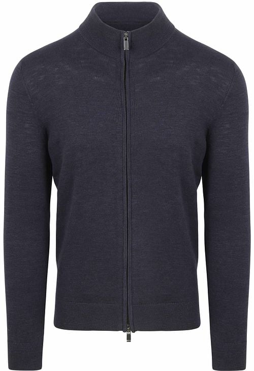 Suitable Cardigan Slub Yarn Navy Product