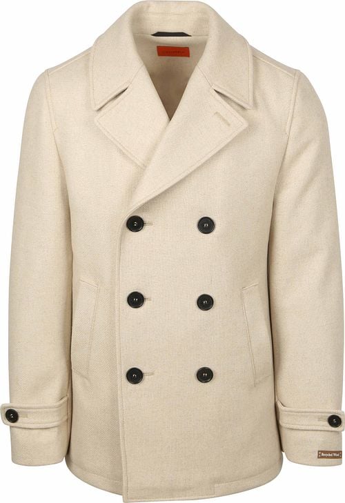 Suitable Coat Caban Wol Blend Ecru Product
