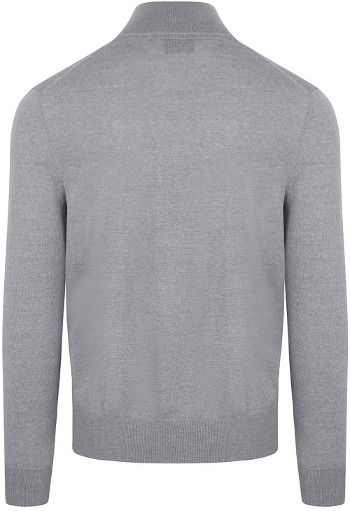 Suitable Merino Half Zip Sweater Grey Product / Achterkant