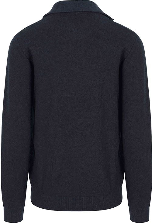 Casa Moda Halfzip Trui Donkerblauw Product / Achterkant