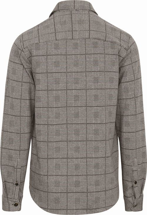 Blue Industry Overshirt Print Brown Product / Achterkant