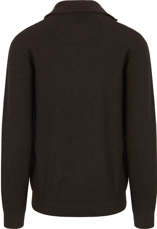 Casa Moda Halfzip Pullover Brown Product / Achterkant