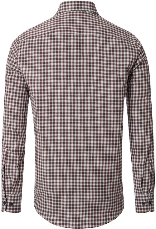 Casa Moda Chemise Marron A Carreaux Product / Achterkant