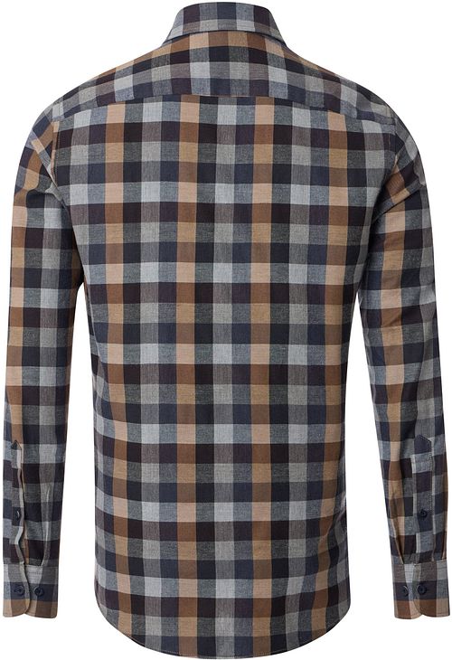 Casa Moda Chemise Gris A Carreaux Product / Achterkant