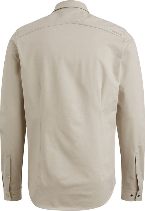 Cast Iron Overhemd Twill Jersey Greige Product / Achterkant