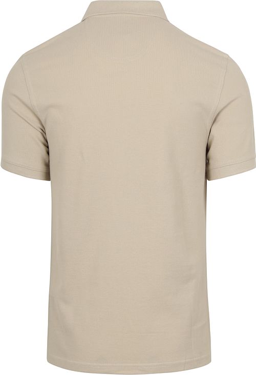 Barbour Pique Polo Shirt Beige Product / Achterkant