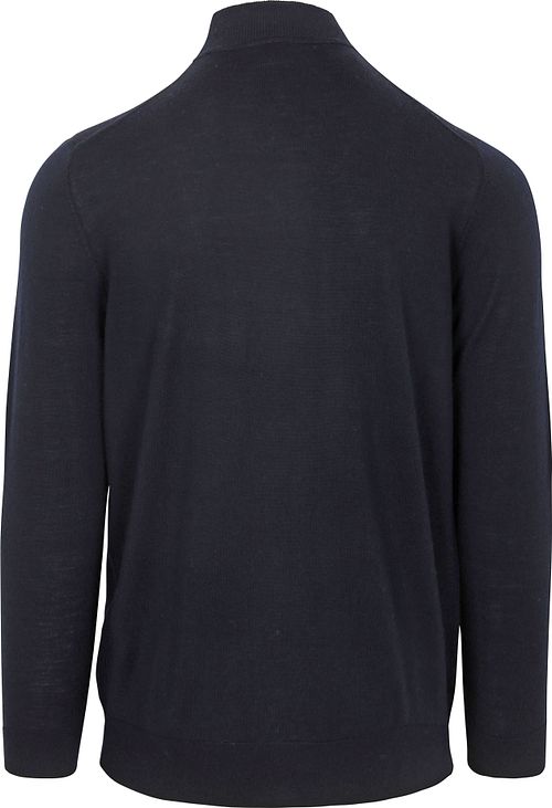 Profuomo Turtleneck Merino Pullover Blau Product / Achterkant
