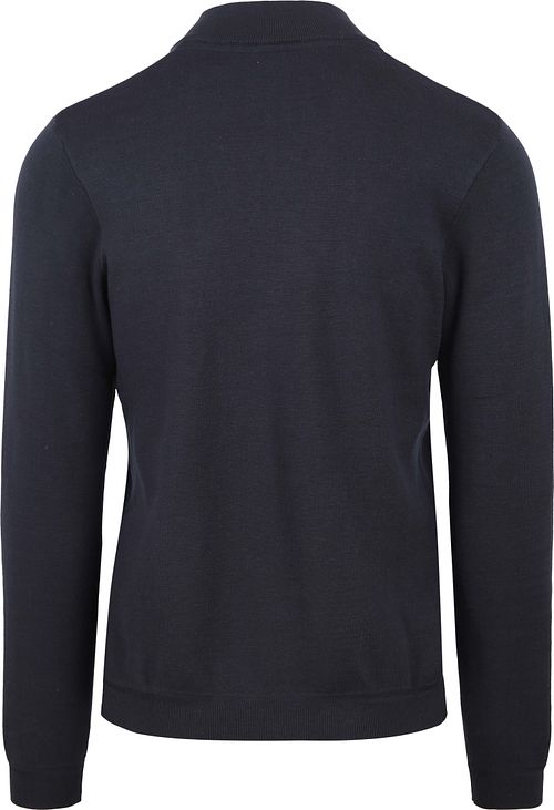 Blue Industry Cardigan Chest Pocket Navy Product / Achterkant