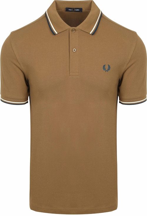 Fred Perry Polo Twin Tipped M3600 Brown Z60 Product