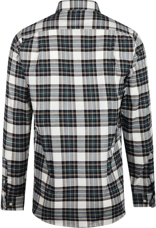 Steppin' Out Flanel Shirt Checks Black Green Product / Achterkant