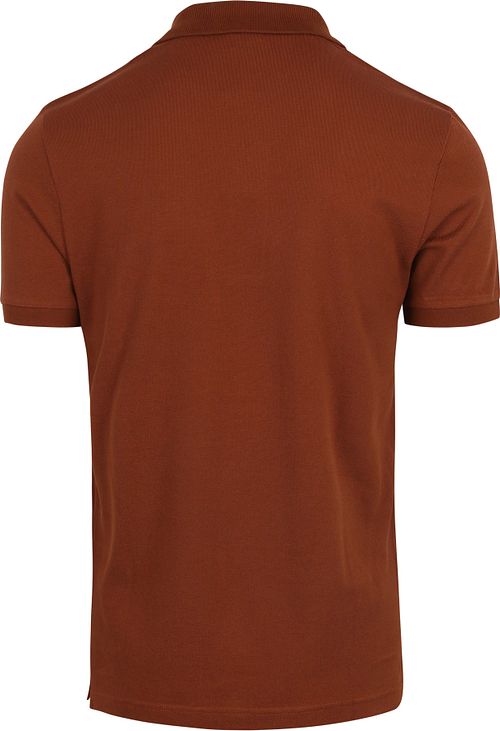 Lacoste Polohemd Pique Rostbraun Product / Achterkant
