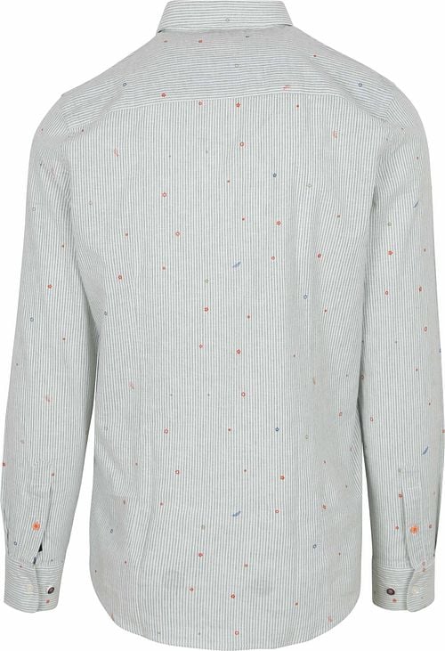 NZA Hemd Emerson Leinen Blend Grün Product / Achterkant