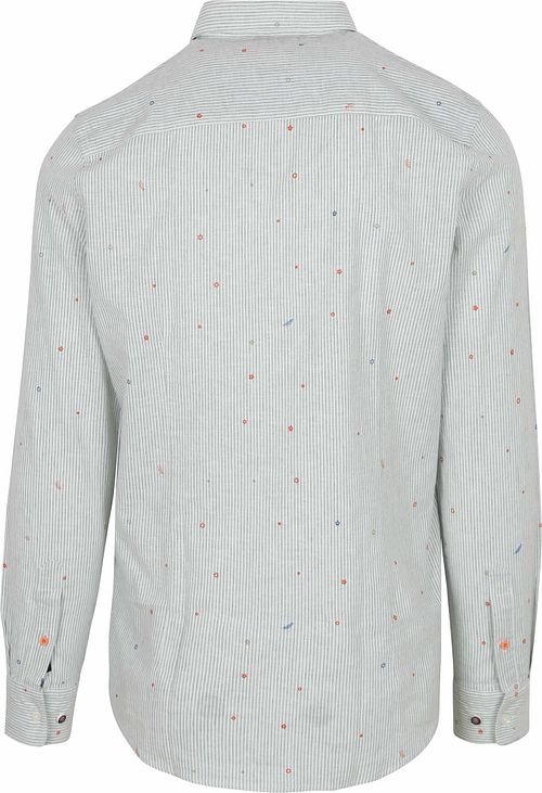 NZA Hemd Emerson Leinen Blend Grün Product / Achterkant