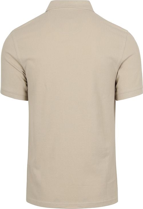 Barbour Pique Polo Shirt Beige Product / Achterkant