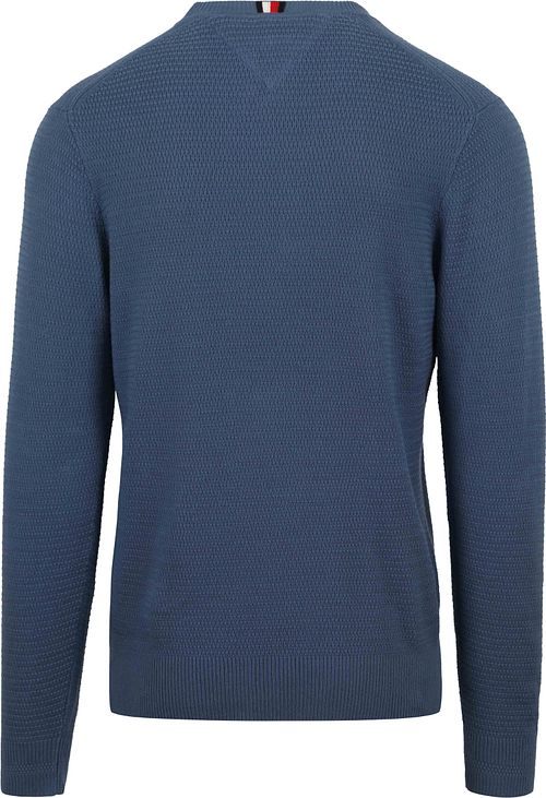 Tommy Hilfiger Interlaced Pullover Blue Product / Achterkant