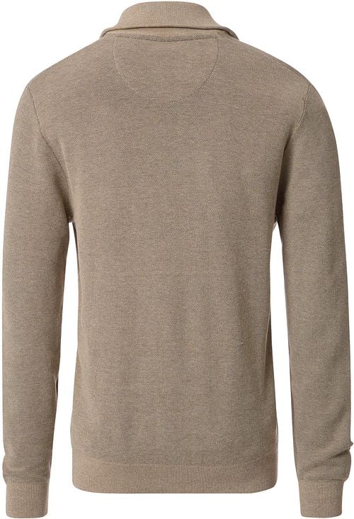 Casa Moda Halfzip Trui Ecru Product / Achterkant