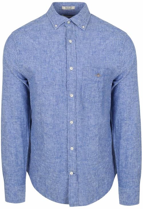 Gant Shirt Linen Blue Product