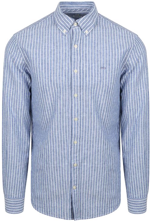 McGregor Shirt Linen Blend Stripes Blue Product